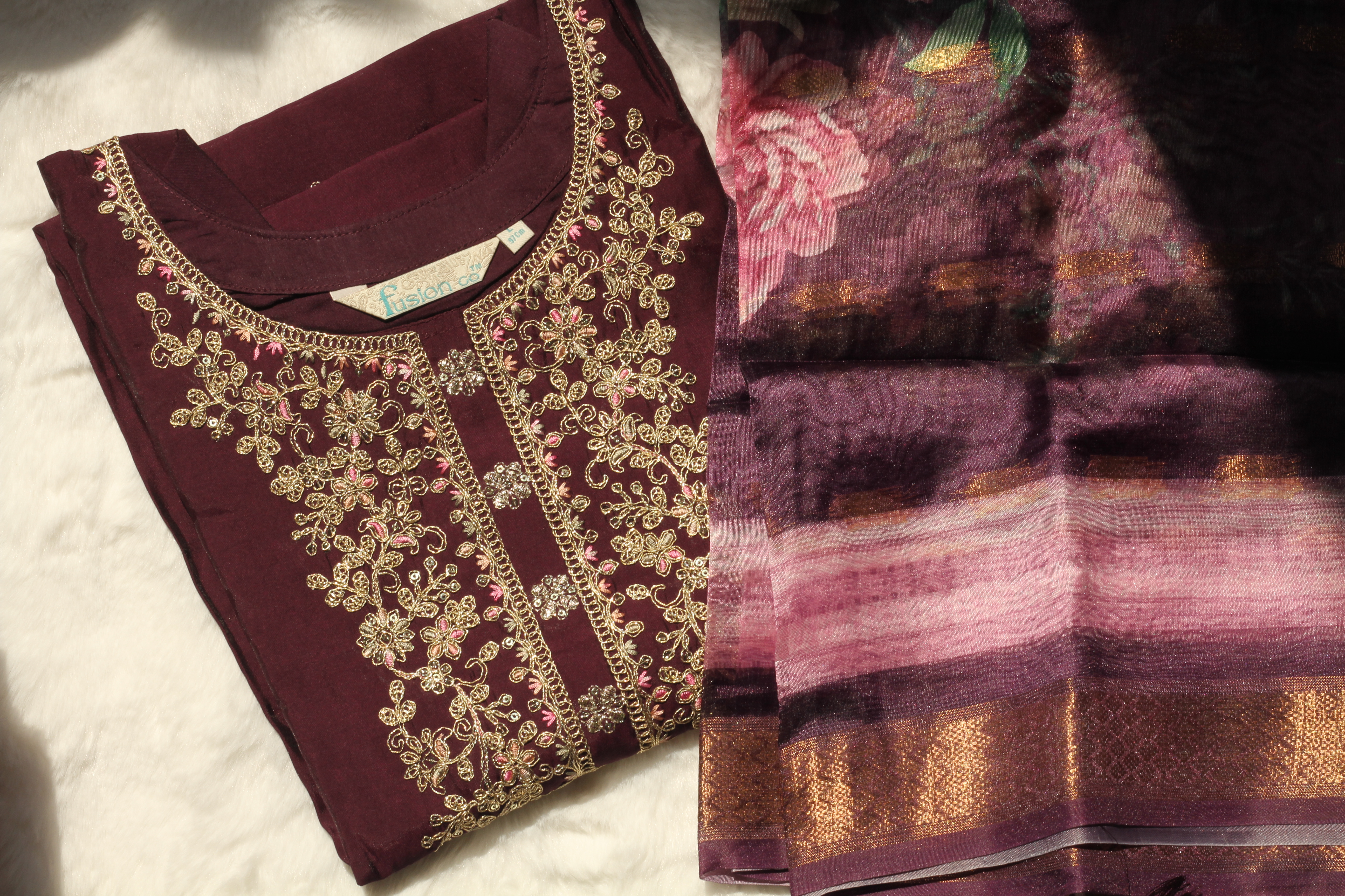 Wine Royale Churidar Set